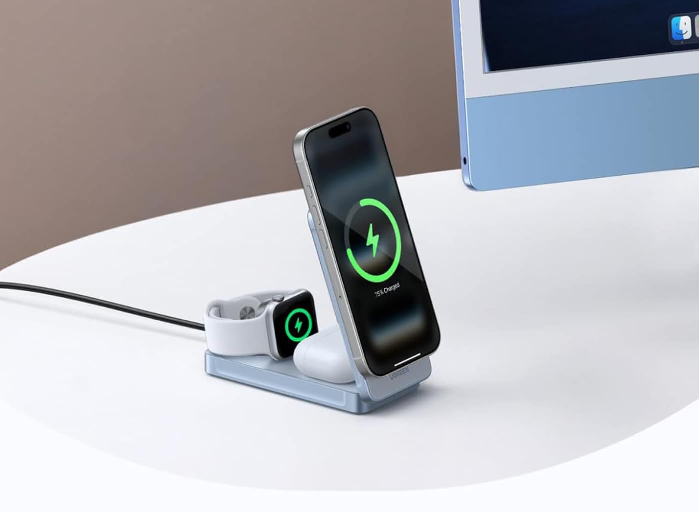 Our favorite 3-in-1 wireless charger from UGreen is 32 percent off right now