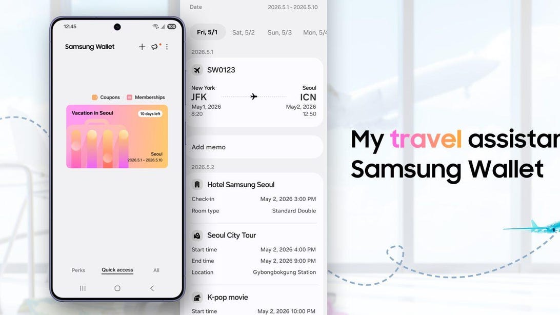 Samsung's New Wallet Feature Finds Your Travel Plans and Builds an Itinerary